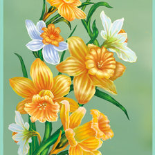 Схема вышивки «цветы»