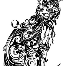 Оригинал схемы вышивки «Кошка» (№1962162)