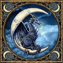 Схема вышивки «Лунный дракон»