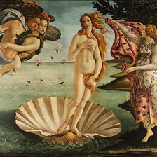 Оригинал схемы вышивки «Рождение Венеры (картина Боттичелли)» (№1962347)
