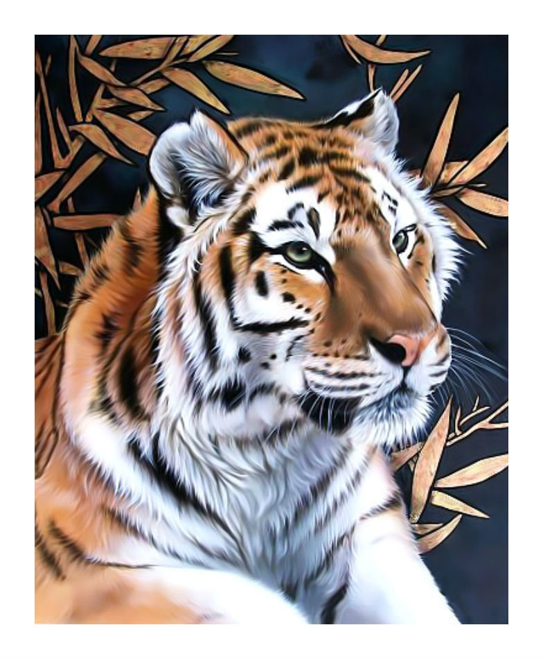 Тигр. 290/360, 53/ 66см. - тигр, хищник, взгляд, животные. - оригинал
