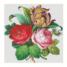 Оригинал схемы вышивки «Роза» (№1963625)