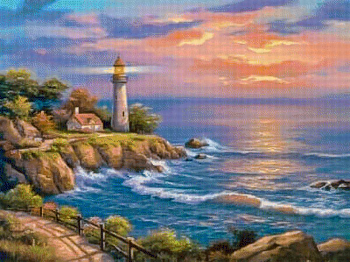 Lighthouse. - seascapes. - предпросмотр