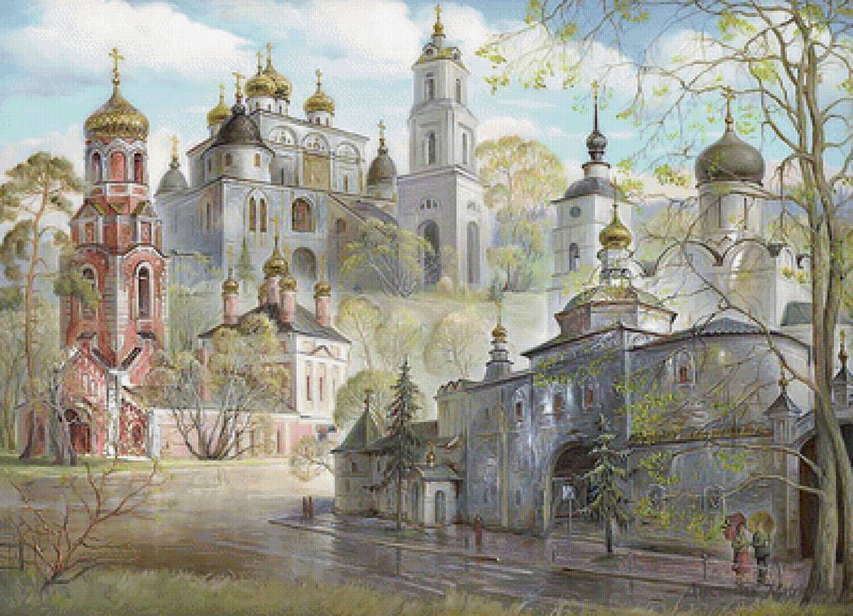 Храм. - осень., пейзаж, храм, город, церковь - предпросмотр