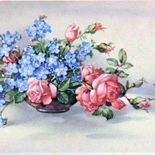 Оригинал схемы вышивки «kvety,váza» (№1964722)