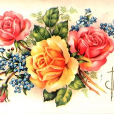 Схема вышивки «ruže»