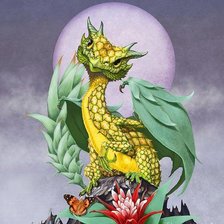 Схема вышивки «дракон»