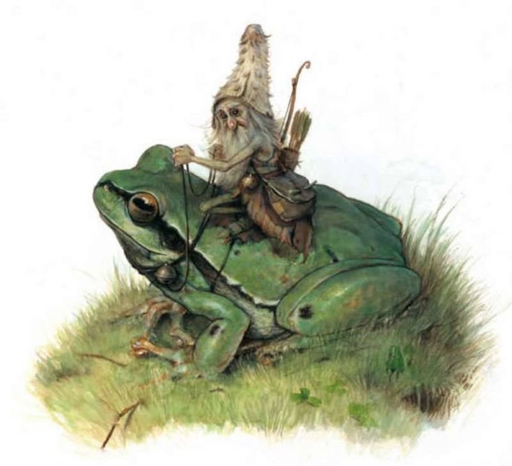 лягушка - эльф, лягушка - оригинал