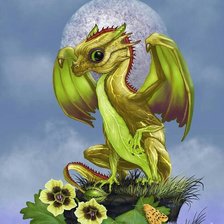 Схема вышивки «дракон»