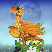 Схема вышивки «дракон»