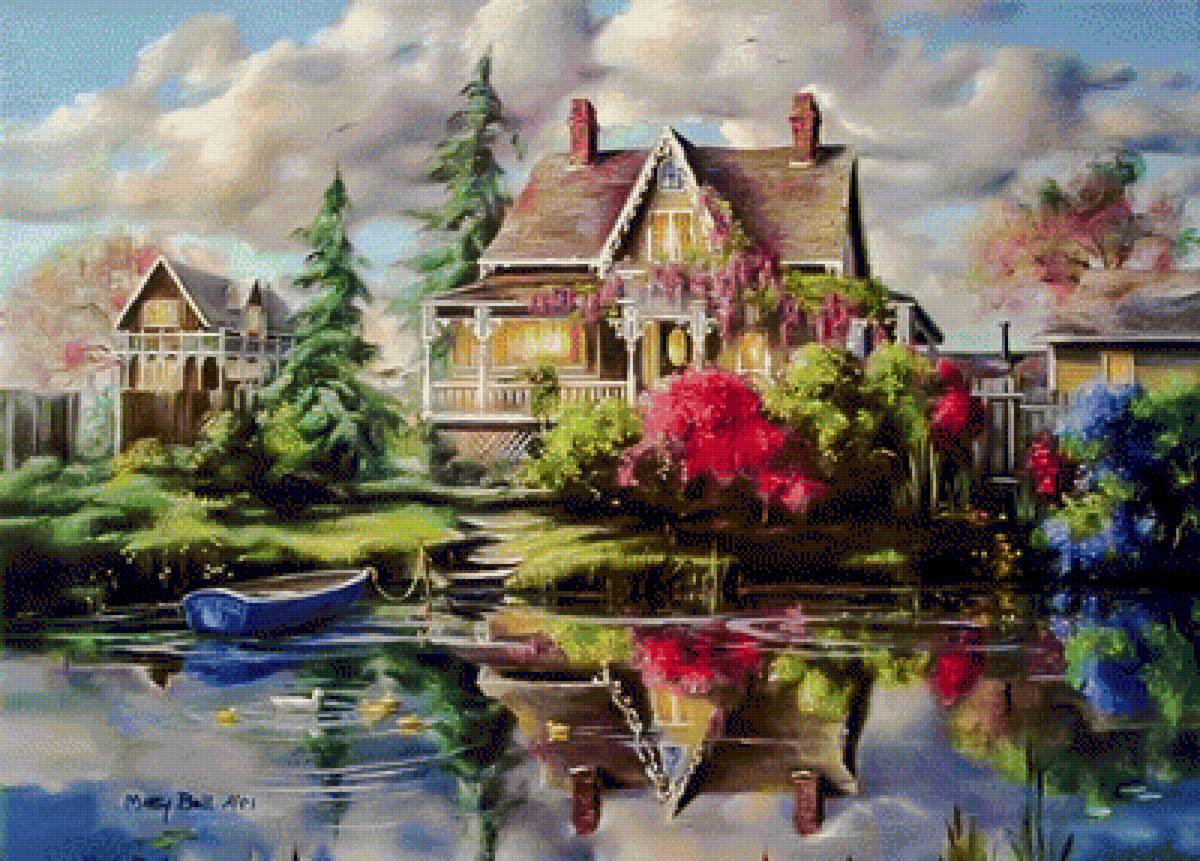 Mendocino Twilight. - marty bell paints.scenarys.birds. - предпросмотр