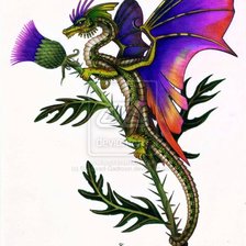 Схема вышивки «дракон»