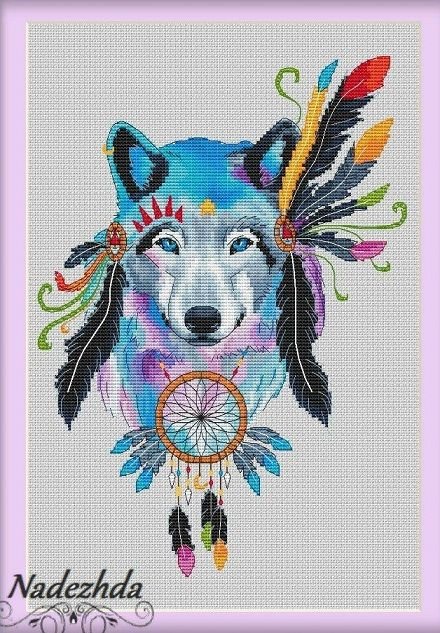 волк индеец - волк - оригинал