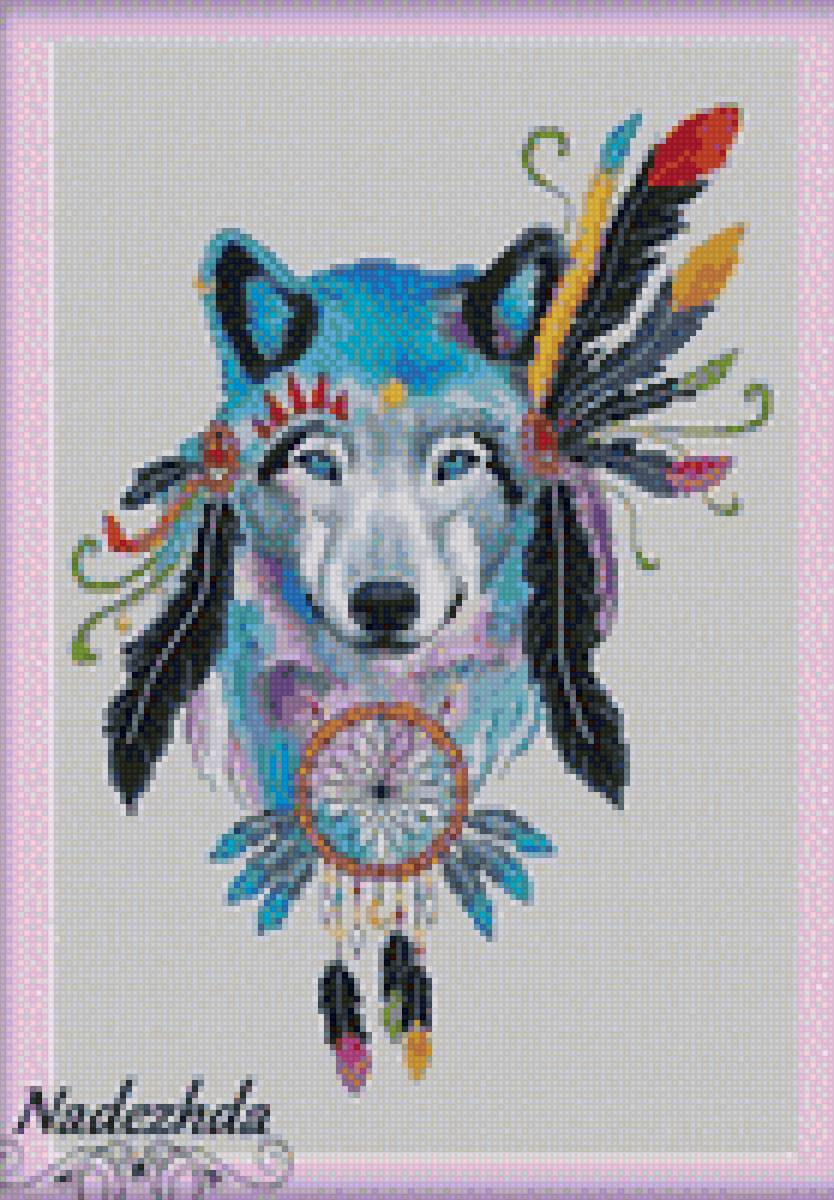 волк индеец - волк - предпросмотр