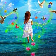 Схема вышивки «девчонка»