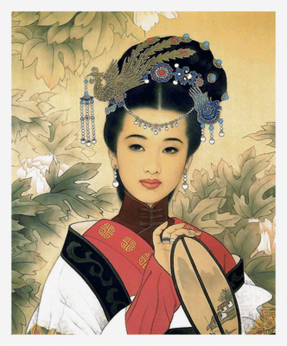 Серия "Азия" - китаянка, портрет, девушка, азиатка - предпросмотр