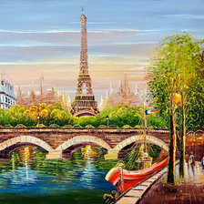 Схема вышивки «Paris.»