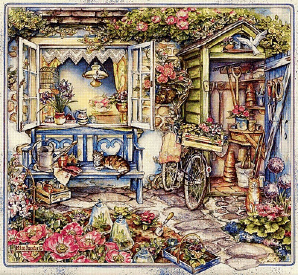 двор за домом - интерьер - предпросмотр