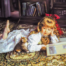 Схема вышивки «Resting with my Frieds.»