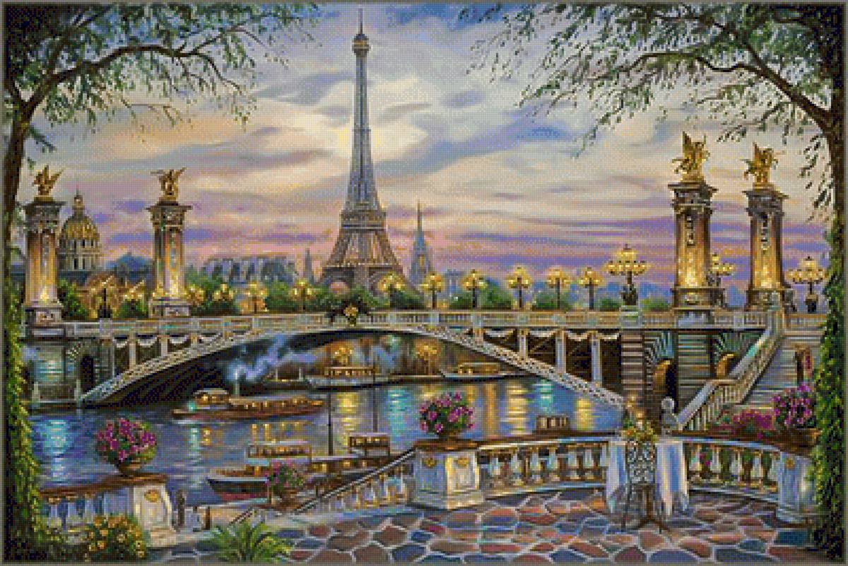 Paris Memories. - robert finale paintings.scenarys.cityscapes. - предпросмотр