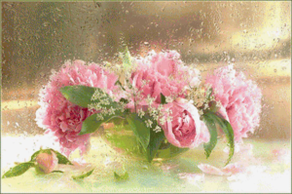 букет у окна - цветы - предпросмотр