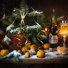 Схема вышивки «Новогодний натюрморт»