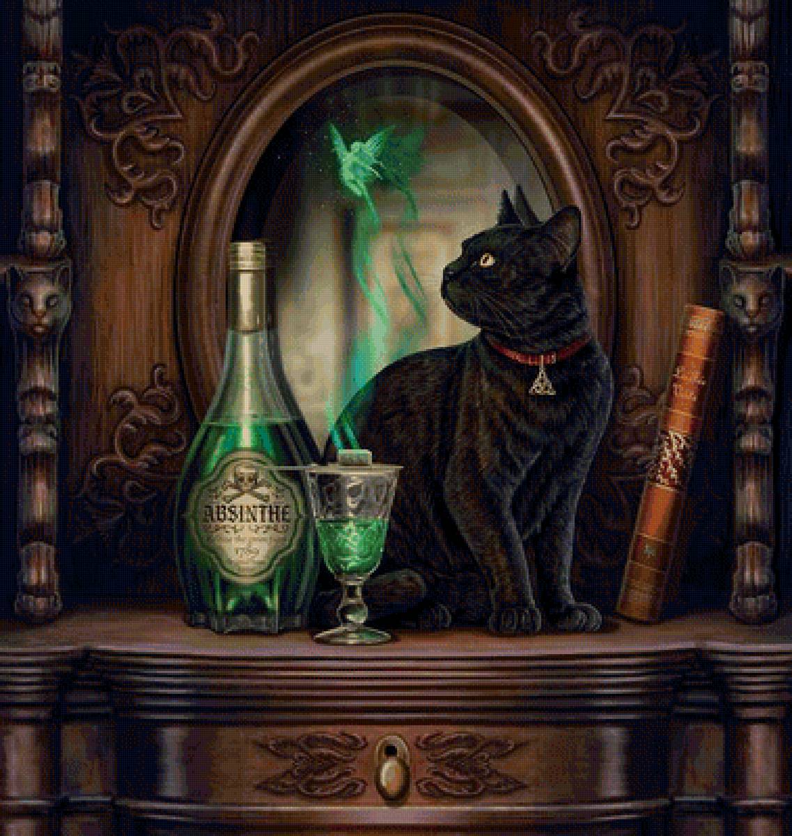 №1967457 - животные, черная кошка, магия - предпросмотр