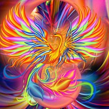 Схема вышивки «птица»