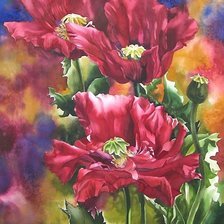 Схема вышивки «акварель»