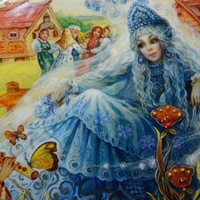 Схема вышивки «Снегурочка»