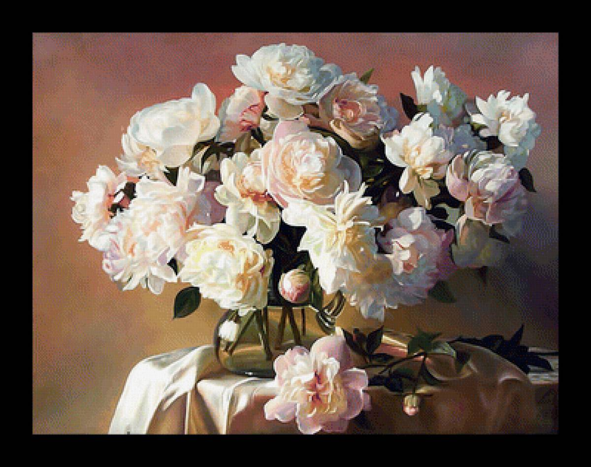 Пионы.Букет. - цветы, пионы., букет - предпросмотр