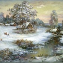 Схема вышивки «Федоскинские миниатюры»