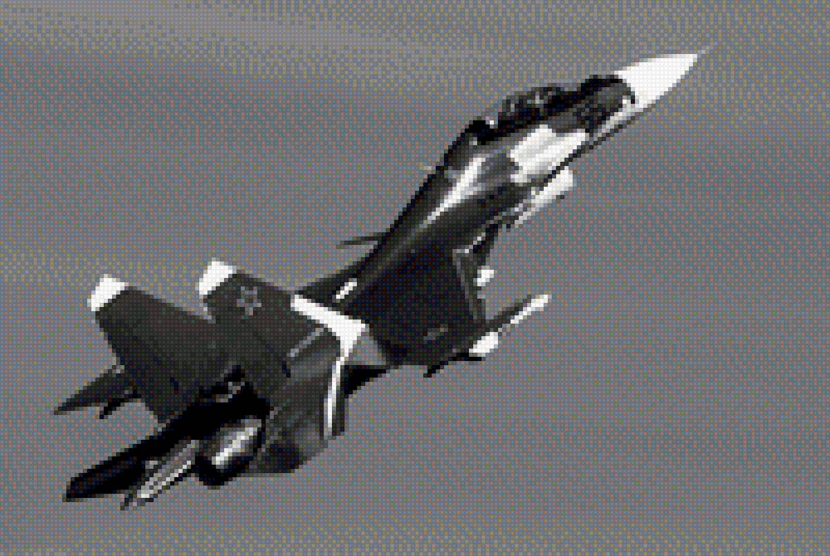 Су-30 - самолет, черно-белая, истребитель - предпросмотр