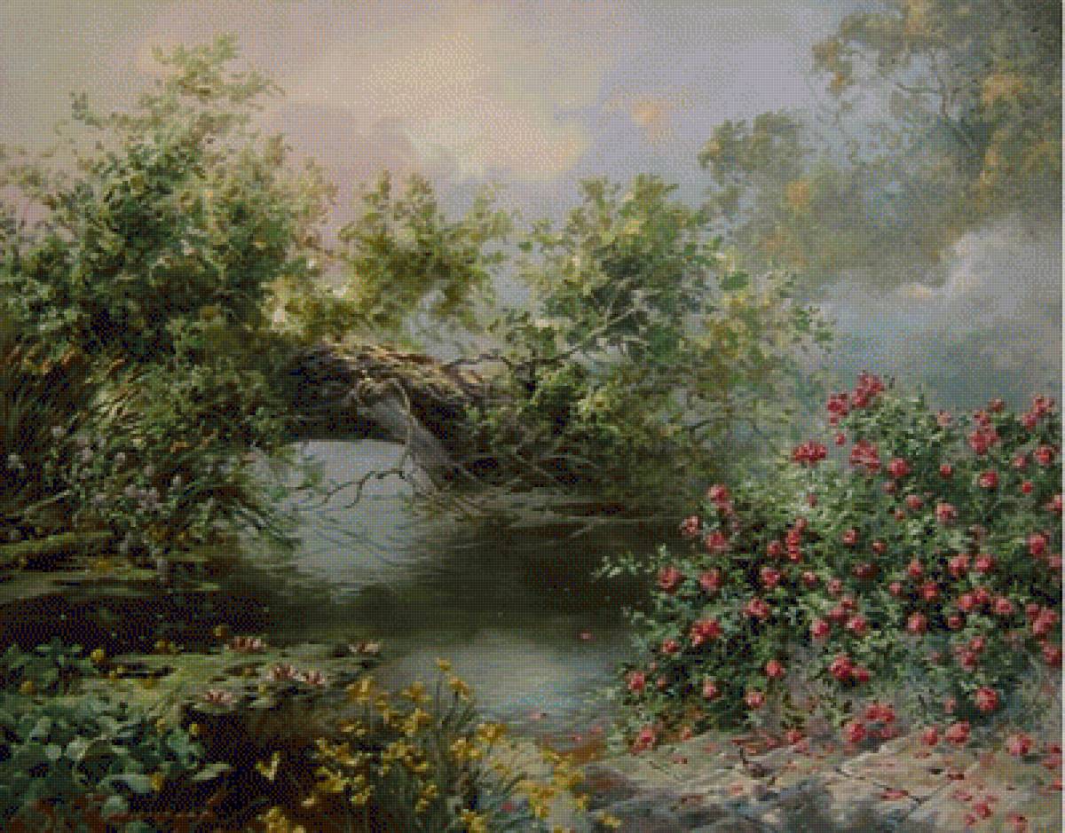 Pond - вода, пейзаж, природа, by volodymyr klemazov - предпросмотр