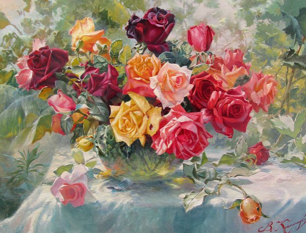 Bouquet - розы, by volodymyr klemazov - оригинал