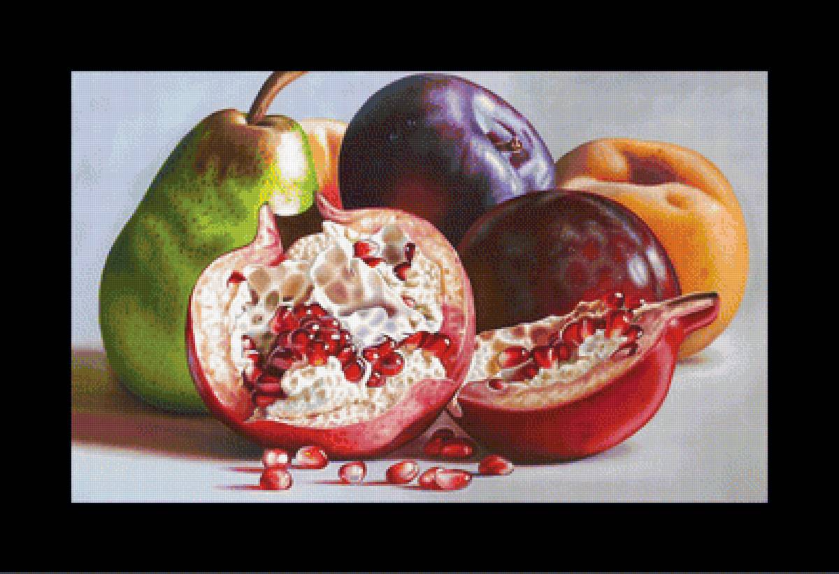 Фрукты. - фрукты, натюрморт., кухня - предпросмотр