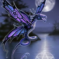 Схема вышивки «дракон»