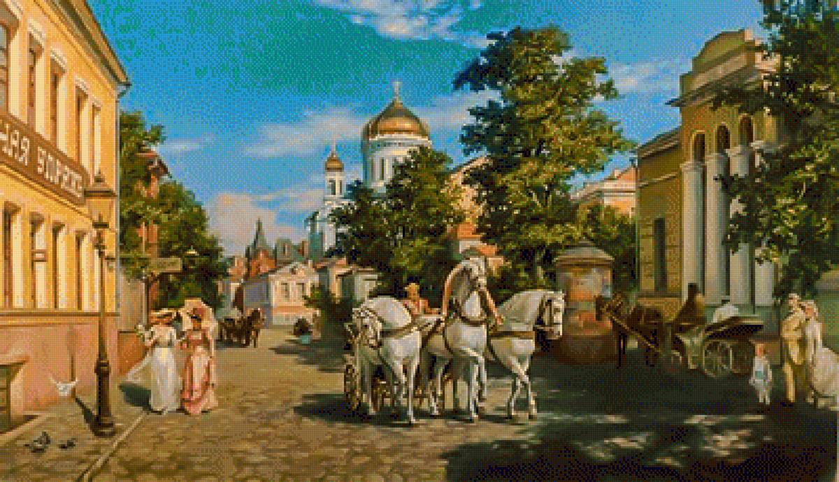 Troika. Temple of Christ. - mikhail satarov paintings.scenarys.people.animals. - предпросмотр