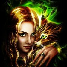 Схема вышивки «кошки»