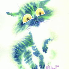 Схема вышивки «кошки»