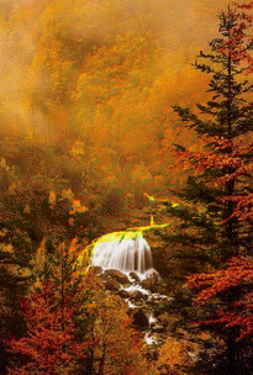 осень - речка, лес, осень - предпросмотр