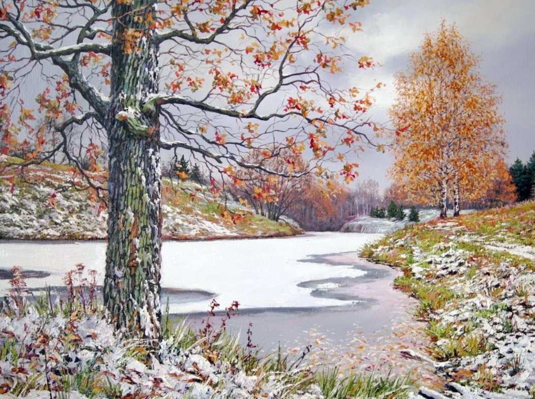 Ранняя зима в живописи