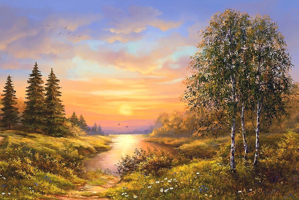 пейзаж - картина - оригинал