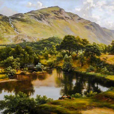 Схема вышивки «View of Patterdale, Westmorland.»