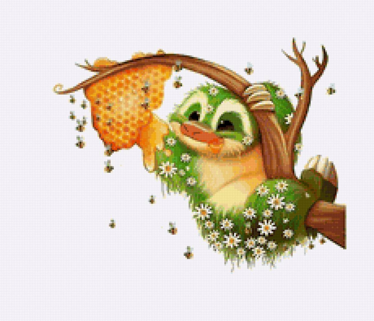 ленивец - мед - предпросмотр