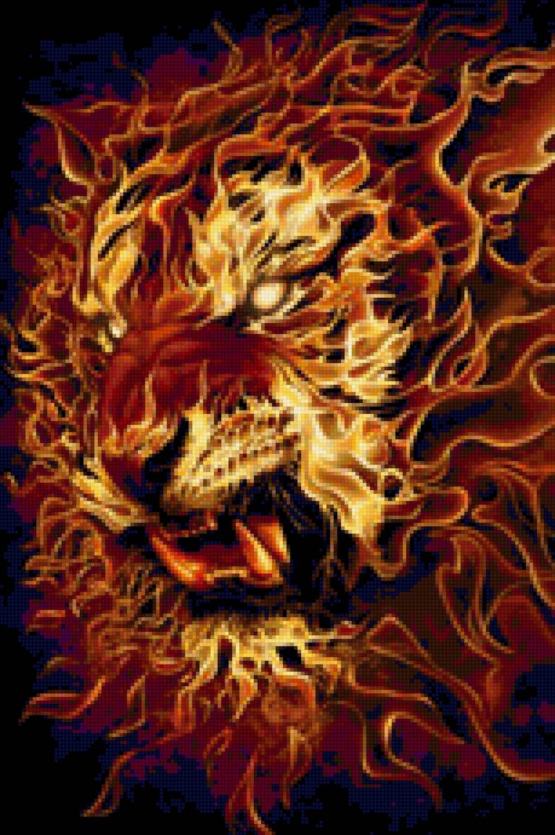 тигр - огонь - предпросмотр