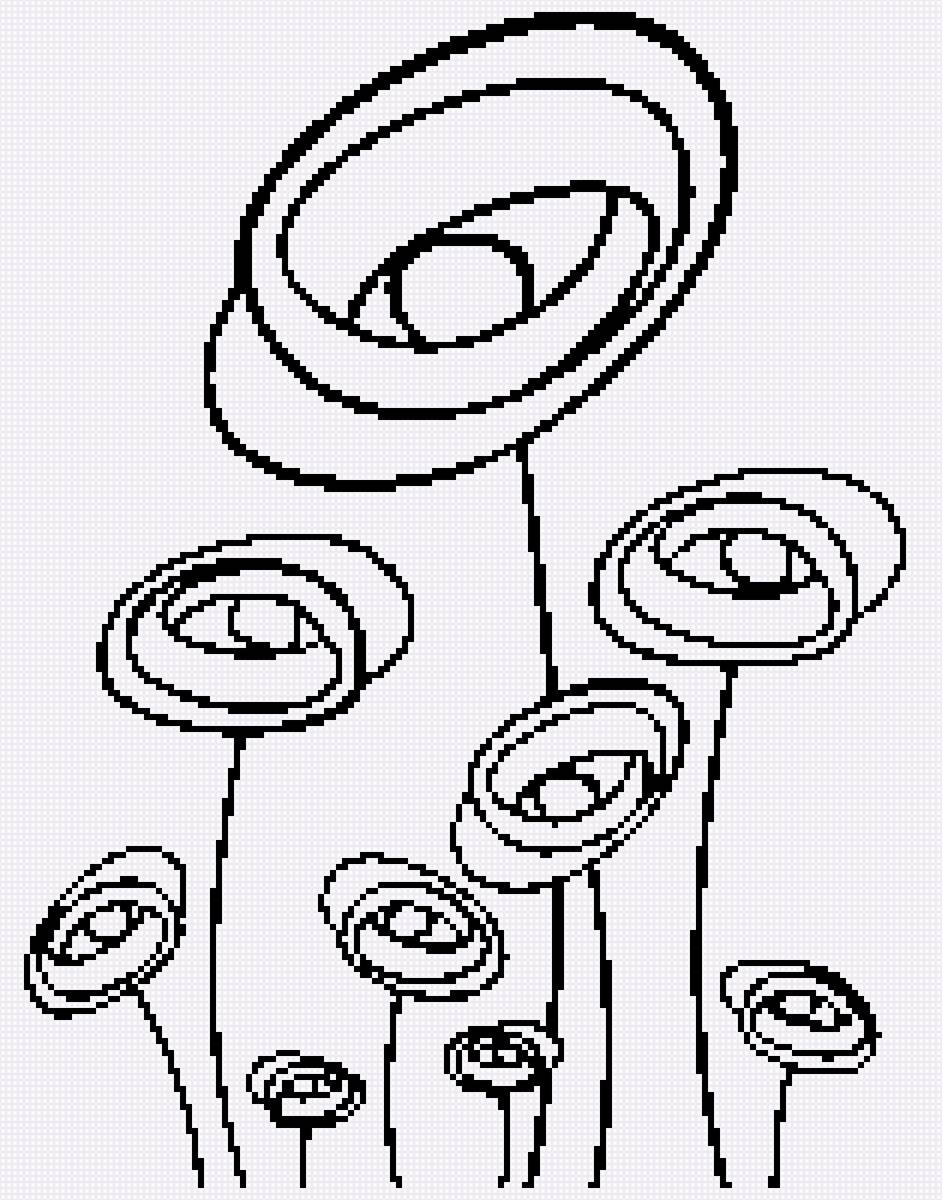 Фантазии - монохром - предпросмотр