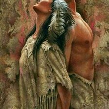 Схема вышивки «Влюбленные»