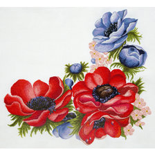 Схема вышивки «Маки»