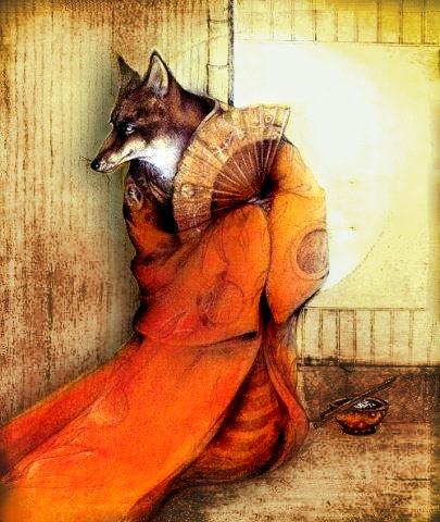 Kitsune - мифология, япония, лиса - оригинал